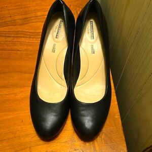Black Clark Pumps Size 11